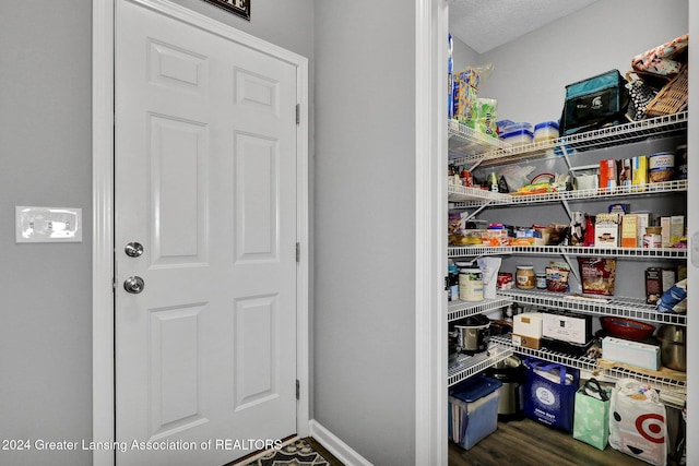 view of pantry