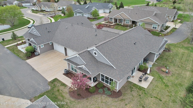 bird's eye view featuring a residential view