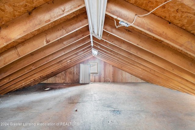 view of attic