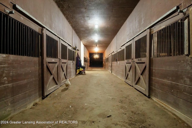 view of horse barn