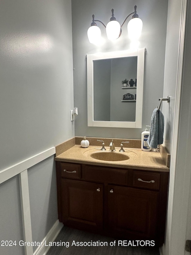 bathroom featuring vanity