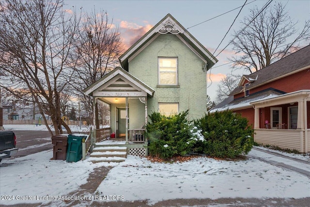 victorian home with covered porch