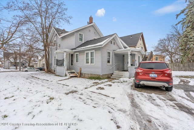 view of front of home