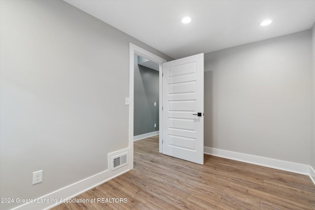 interior space with light wood-type flooring