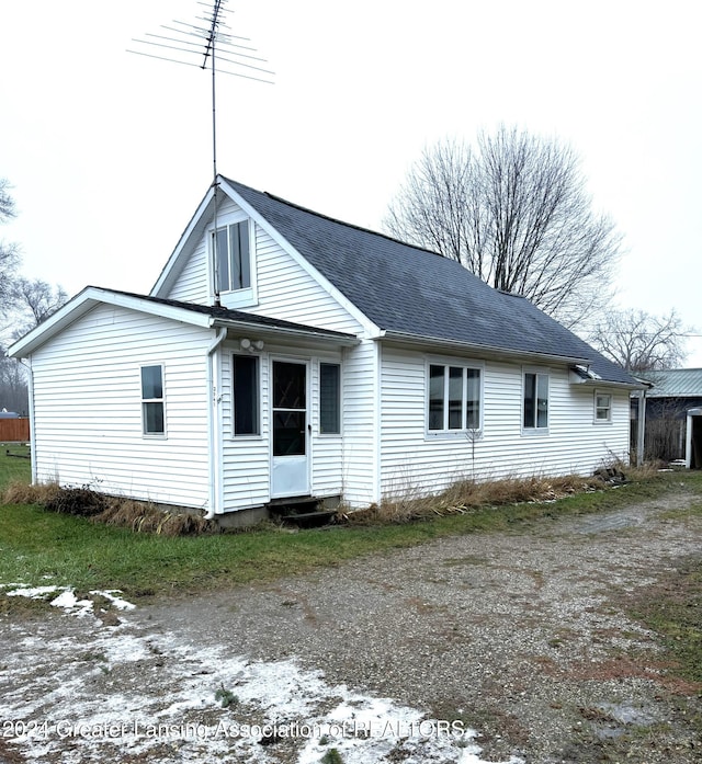 view of rear view of property