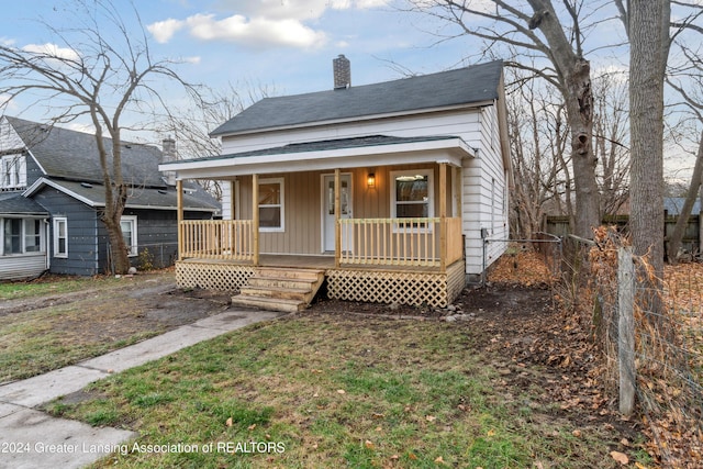 bungalow-style house featuring a porch