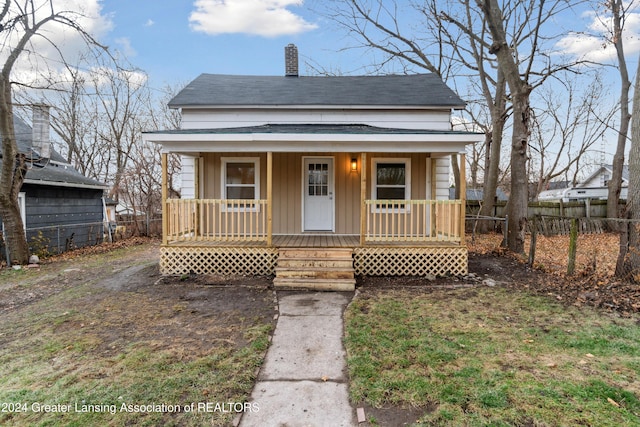 bungalow-style home featuring covered porch