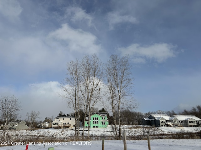 view of snowy yard