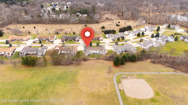 birds eye view of property