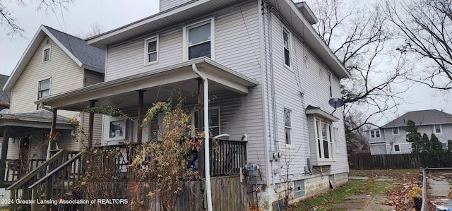 exterior space featuring a porch