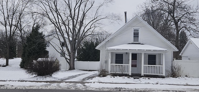 view of front of home