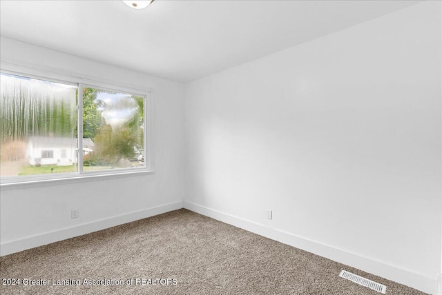 view of carpeted empty room