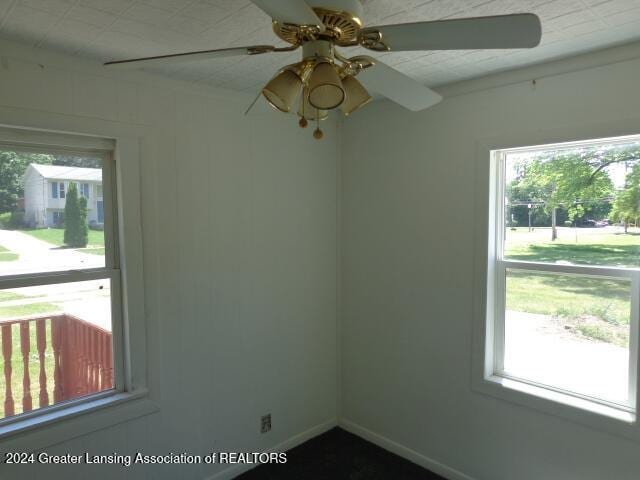 unfurnished room with a wealth of natural light