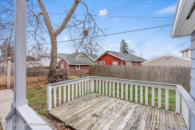 view of wooden terrace