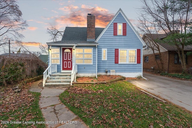 view of bungalow-style house