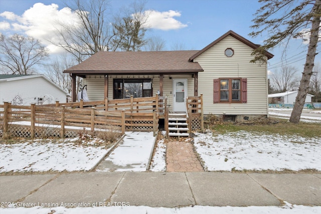 view of front of home