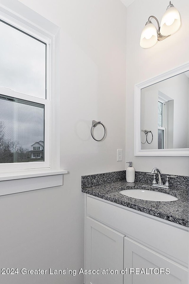 bathroom featuring vanity