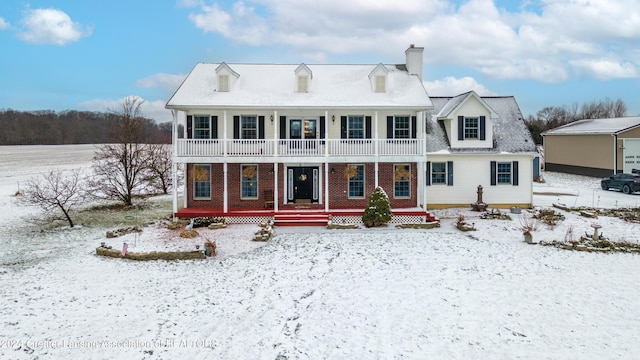 view of front of home featuring a porch