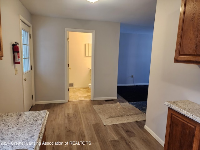 interior space featuring light hardwood / wood-style floors