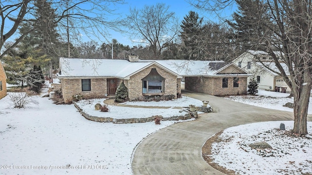 view of ranch-style home