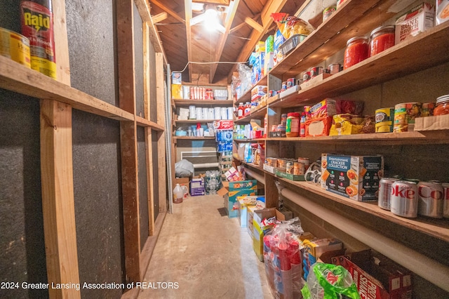 view of pantry