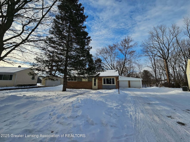 view of front of home with an attached garage