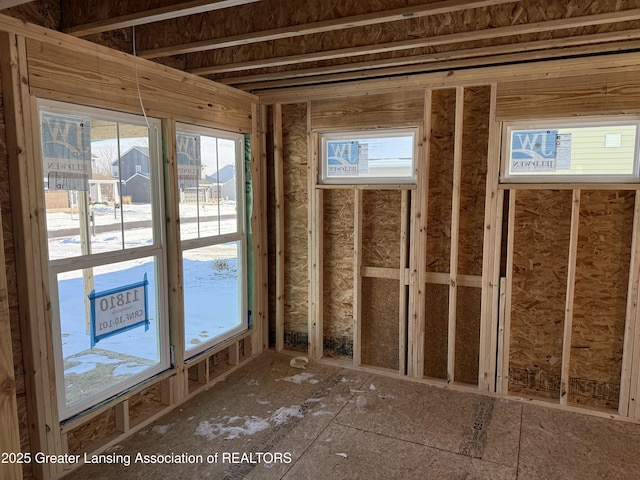 miscellaneous room with plenty of natural light