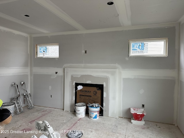 view of unfurnished living room