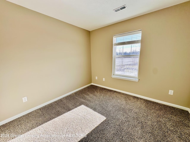 spare room with carpet floors