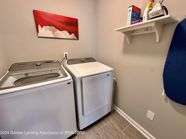 laundry area with washer and dryer