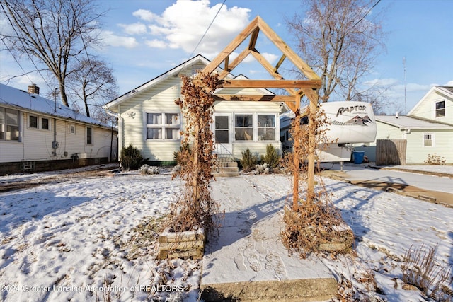 view of bungalow-style home