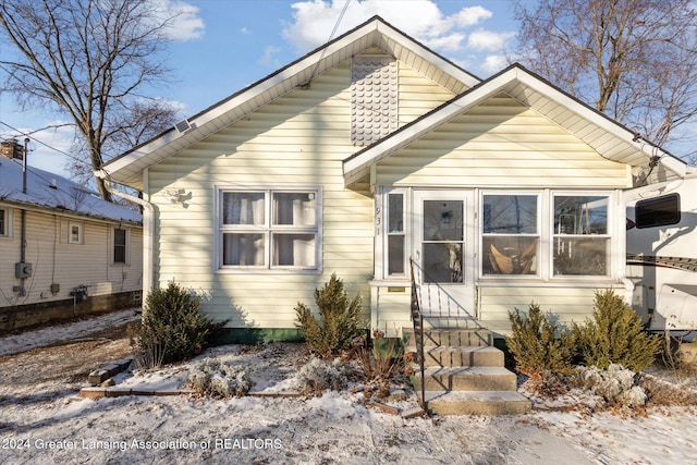 view of bungalow-style house