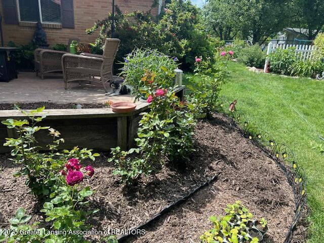 view of yard with a patio