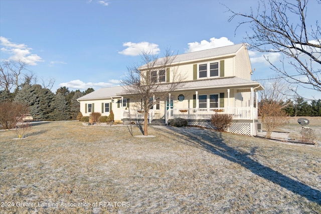 view of front of house with a porch