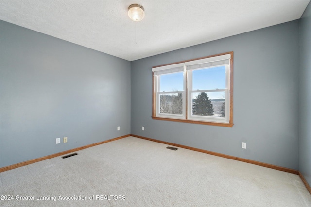 spare room featuring carpet flooring