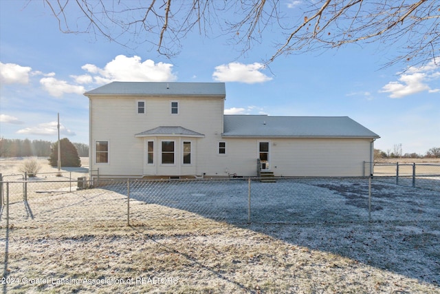 view of rear view of property