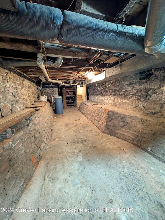 view of basement