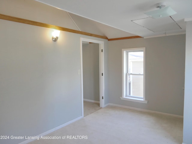 view of carpeted empty room