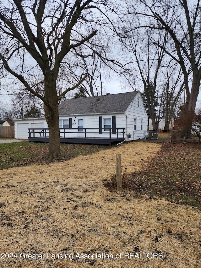 exterior space with a deck