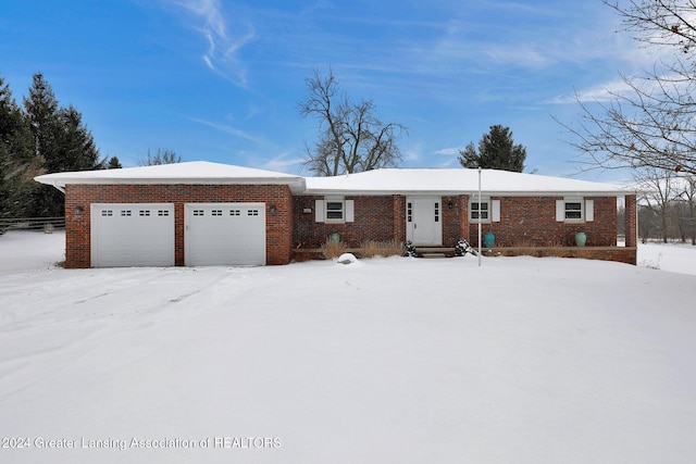 ranch-style house with a garage