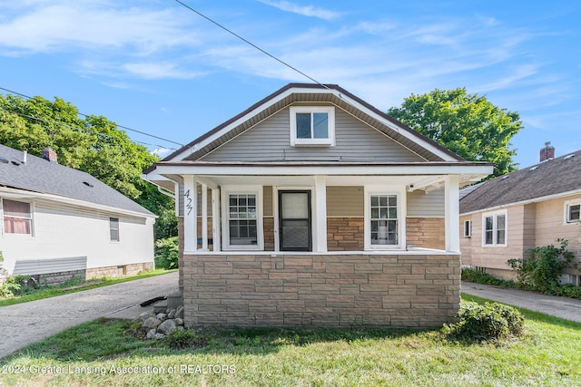 bungalow-style home featuring a porch