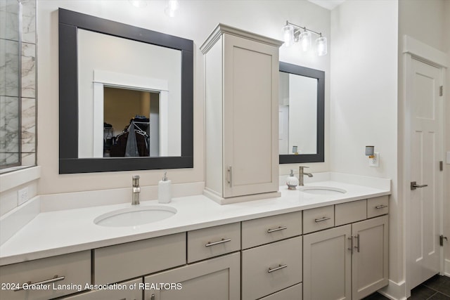 bathroom featuring vanity