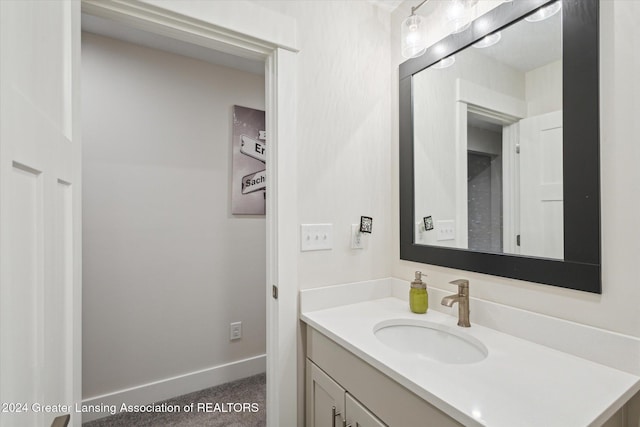 bathroom with vanity