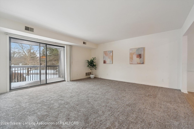 view of carpeted empty room