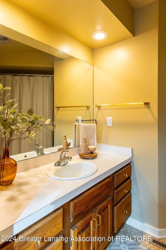 bathroom featuring vanity