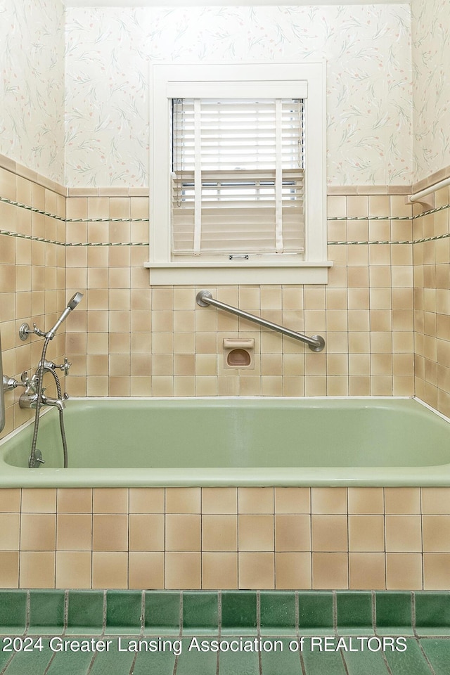 bathroom with a bathtub