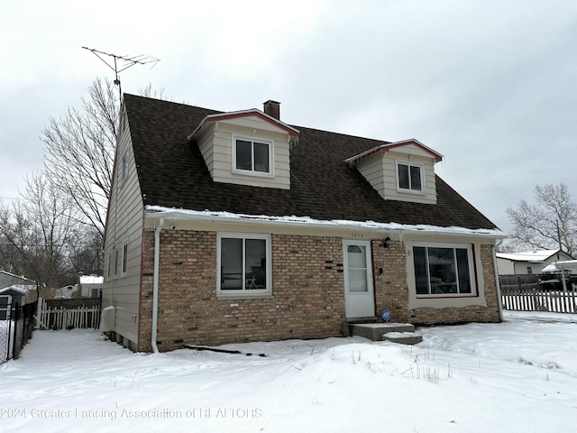 view of cape cod home