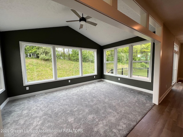 6097 Southridge Rd, East Lansing, MI 48823 - unfurnished sunroom with plenty of natural light and lofted ceiling