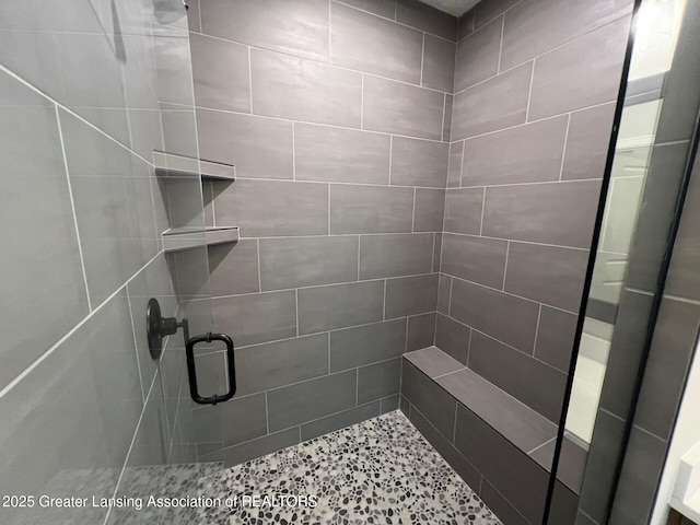 6097 Southridge Rd, East Lansing, MI 48823 - bathroom featuring a stall shower