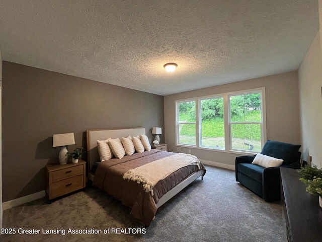 6097 Southridge Rd, East Lansing, MI 48823 - bedroom featuring carpet flooring and a textured ceiling